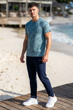 VIVE Performance Steel Blue Activewear Set