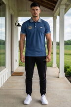 VIVE Heritage Steel Blue Polo Set