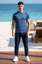 VIVE Ocean Blue Performance Activewear Set