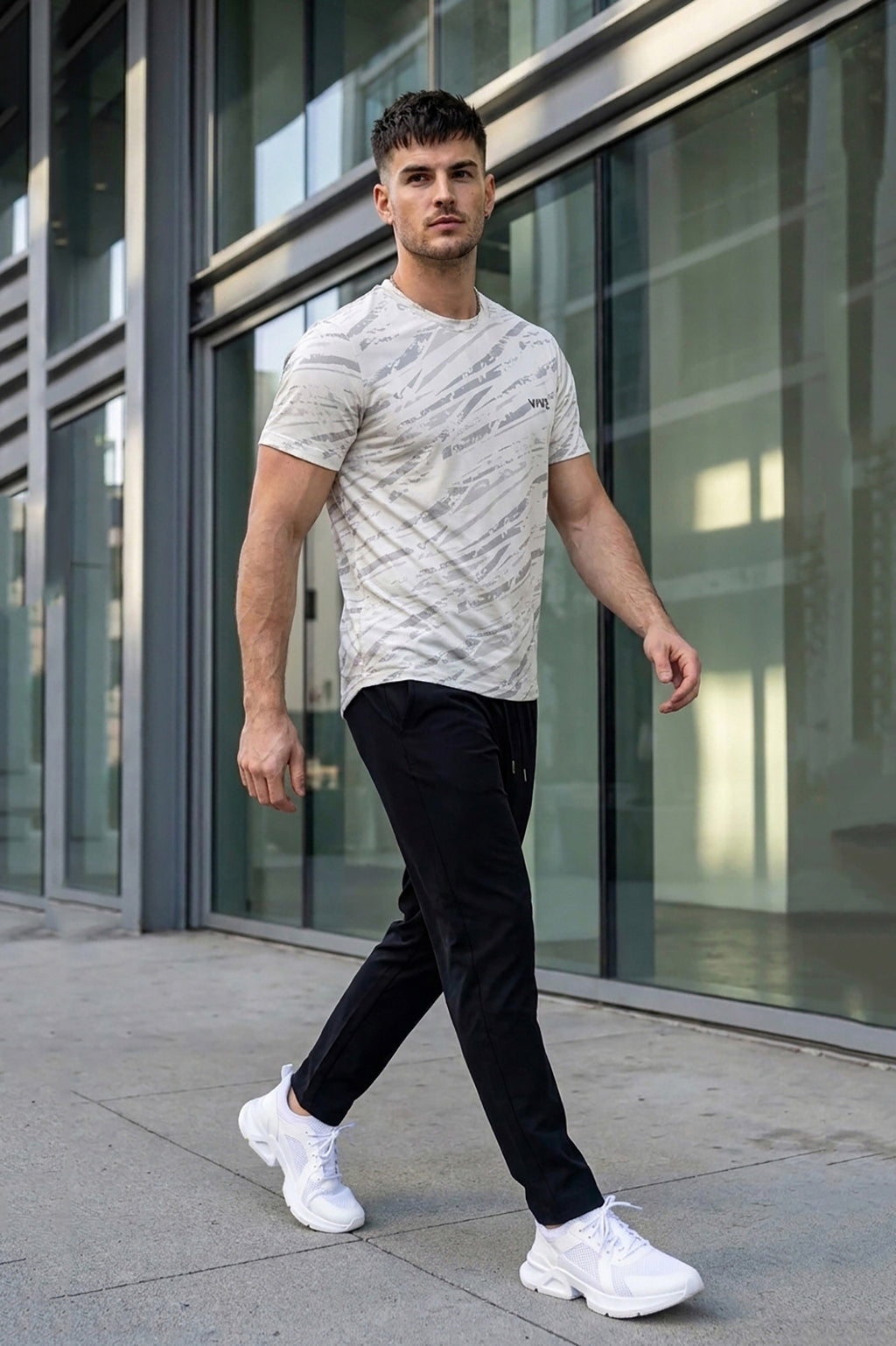 VIVE Off White Performance Activewear Set