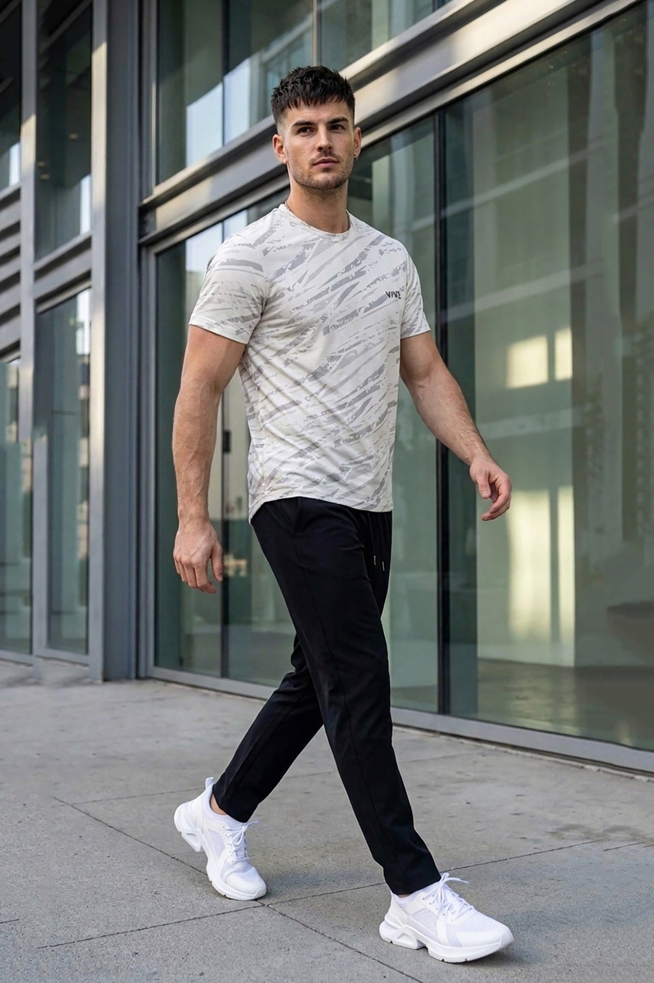 VIVE Off White Performance Activewear Set