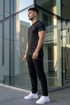 VIVE Black Camouflage Performance Activewear Set