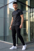 VIVE Black Camouflage Performance Activewear Set
