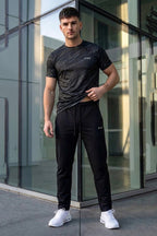 VIVE Black Camouflage Performance Activewear Set