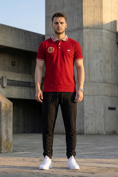 VIVE Heritage Burgundy Polo Set
