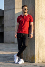 VIVE Heritage Burgundy Polo Set