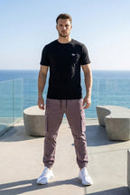 VIVE Signature Embroidered Cargo Set – Black & DK-Grey
