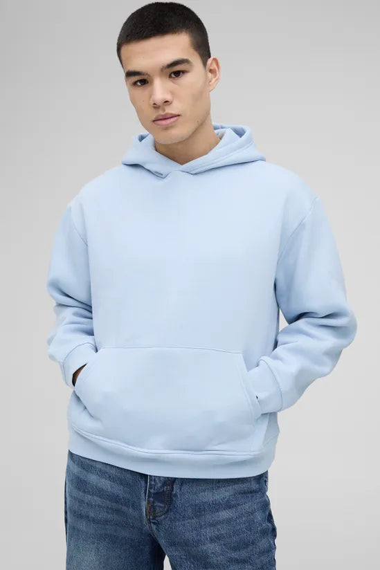 Sky Blue Oversized Boxy Fit Hoodie