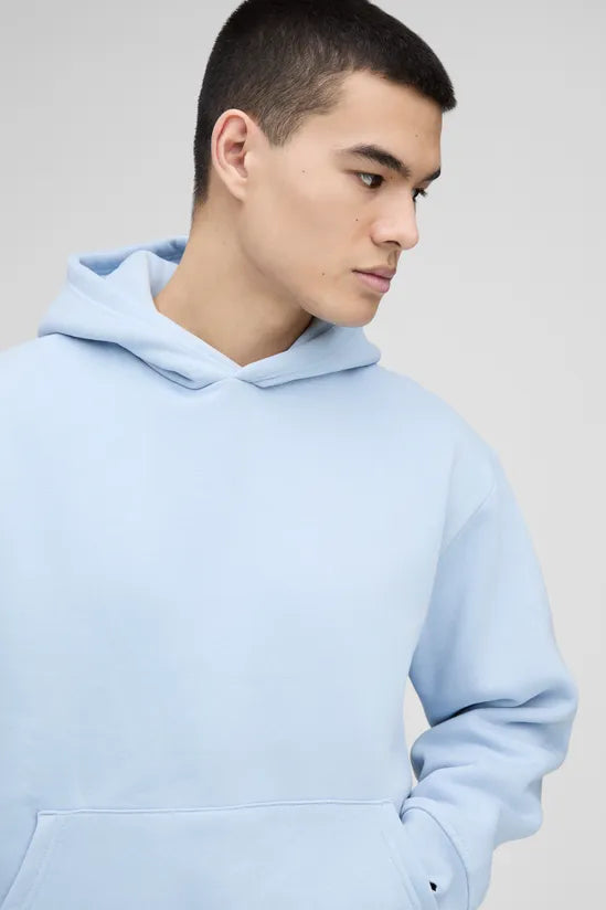 Sky Blue Oversized Boxy Fit Hoodie