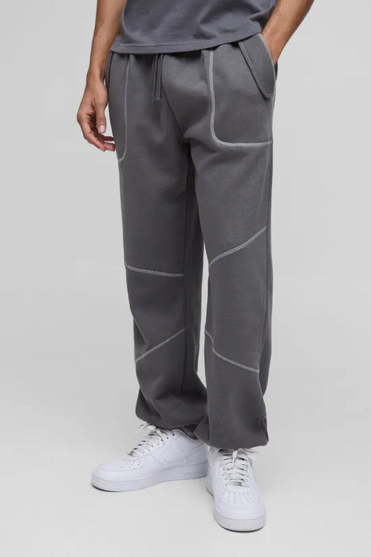 Baggy Contrast Stitch Seam Detail Jogger