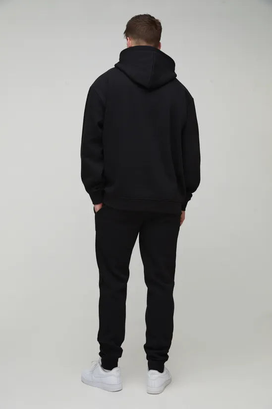 Black Oversized Boxy Fit Hoodie