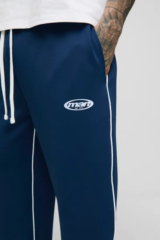 Tricot Print Oversized Joggers