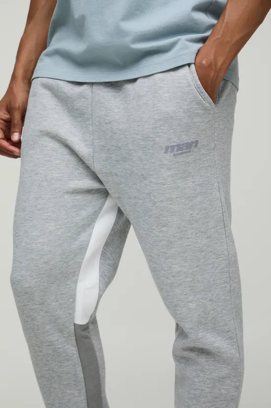 Slim Fit Man Colour Block Joggers
