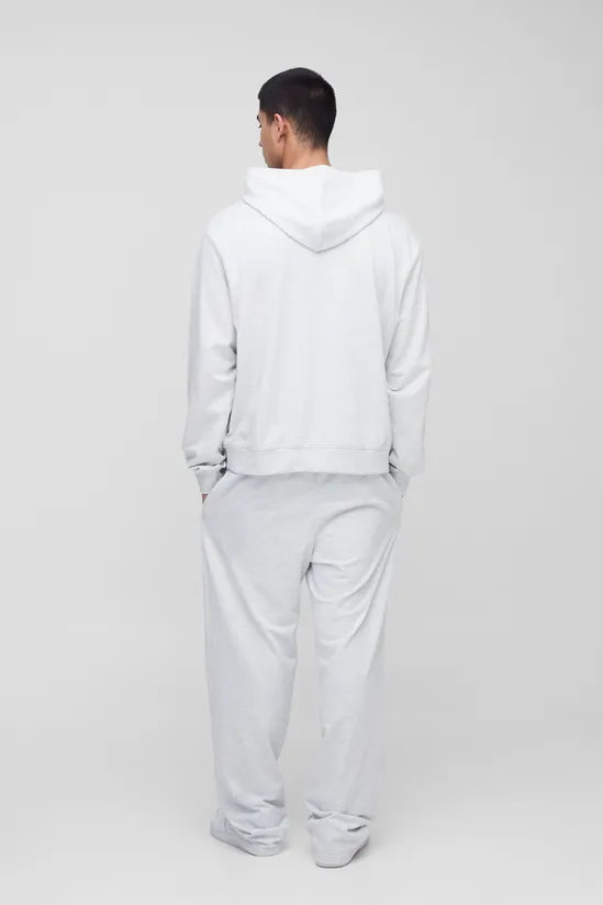 Lightweight Loopback Boxy Oversized Fit Basic Hoodie