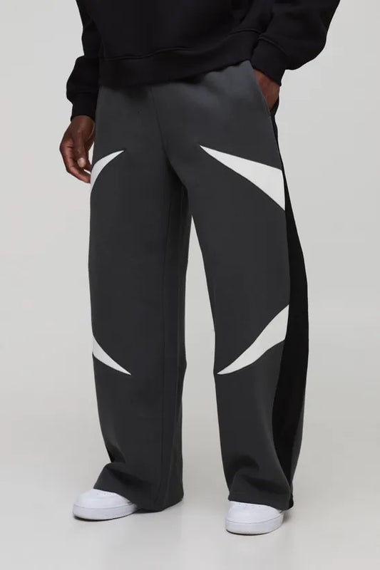 Wide Leg Panelled Jogger
