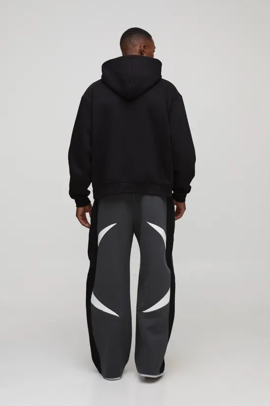 Wide Leg Panelled Jogger