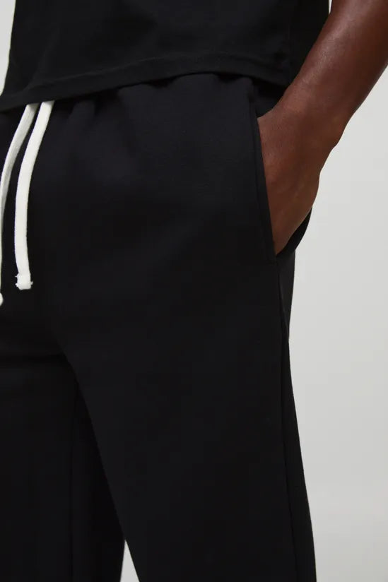 Relaxed Fit Flared Split Hem Joggers