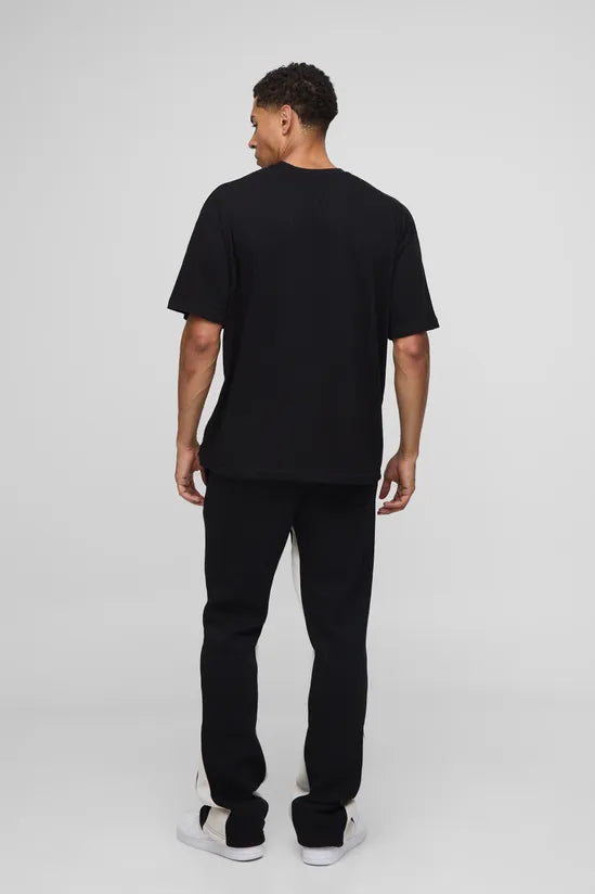 Slim Stacked M Star Flare Gusset Joggers