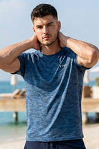 VIVE Activewear Training Tee - Ocean Blue