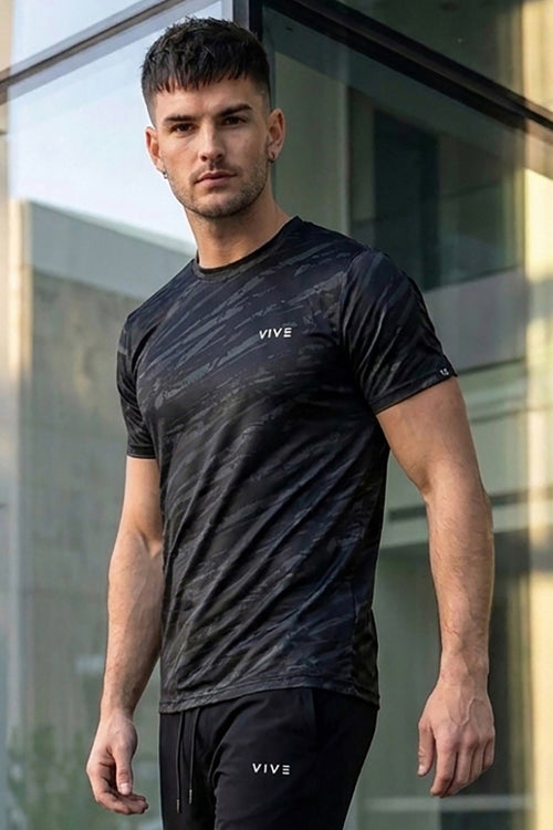 VIVE Activewear Training Tee - Black