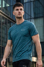 VIVE Activewear Training Tee - Storm Blue