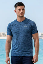 VIVE Activewear Training Tee - Ocean Blue