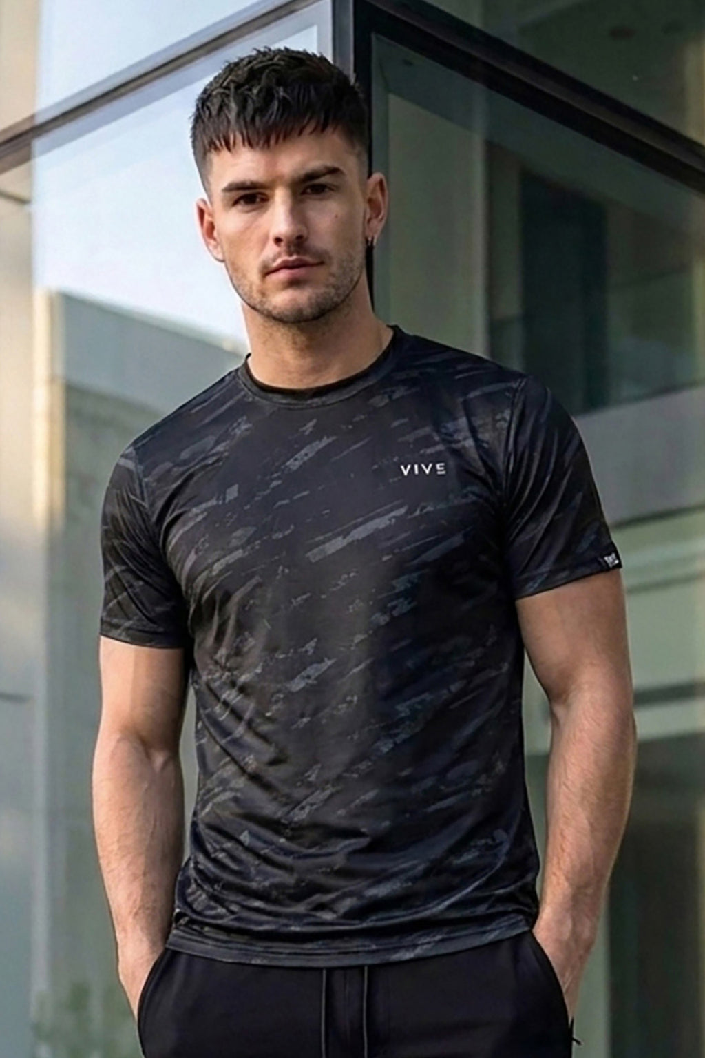 VIVE Activewear Training Tee - Black
