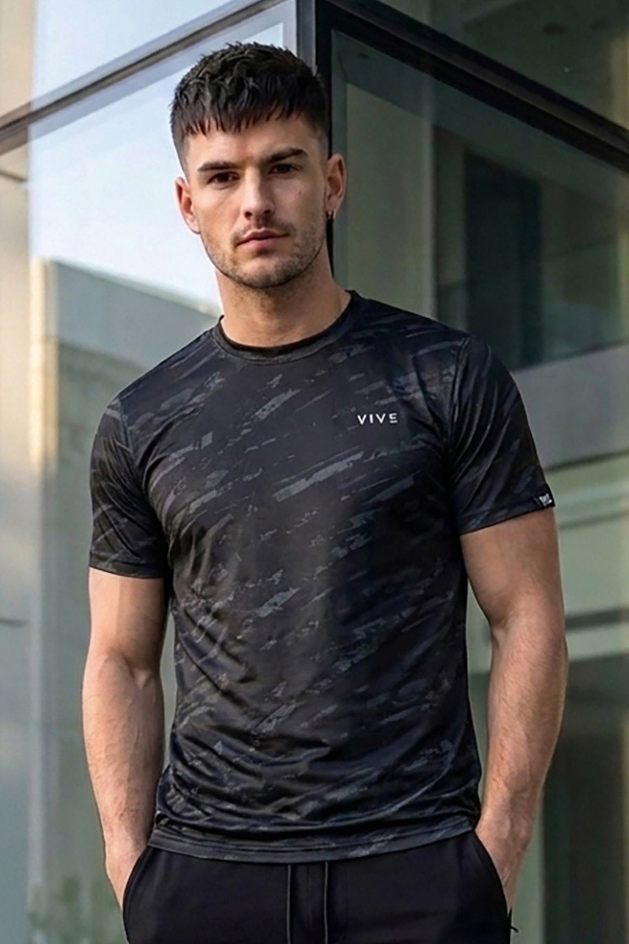 VIVE Activewear Training Tee - Black