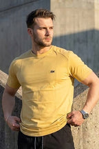 VIVE Beige Seem Detail Cotton T-Shirt