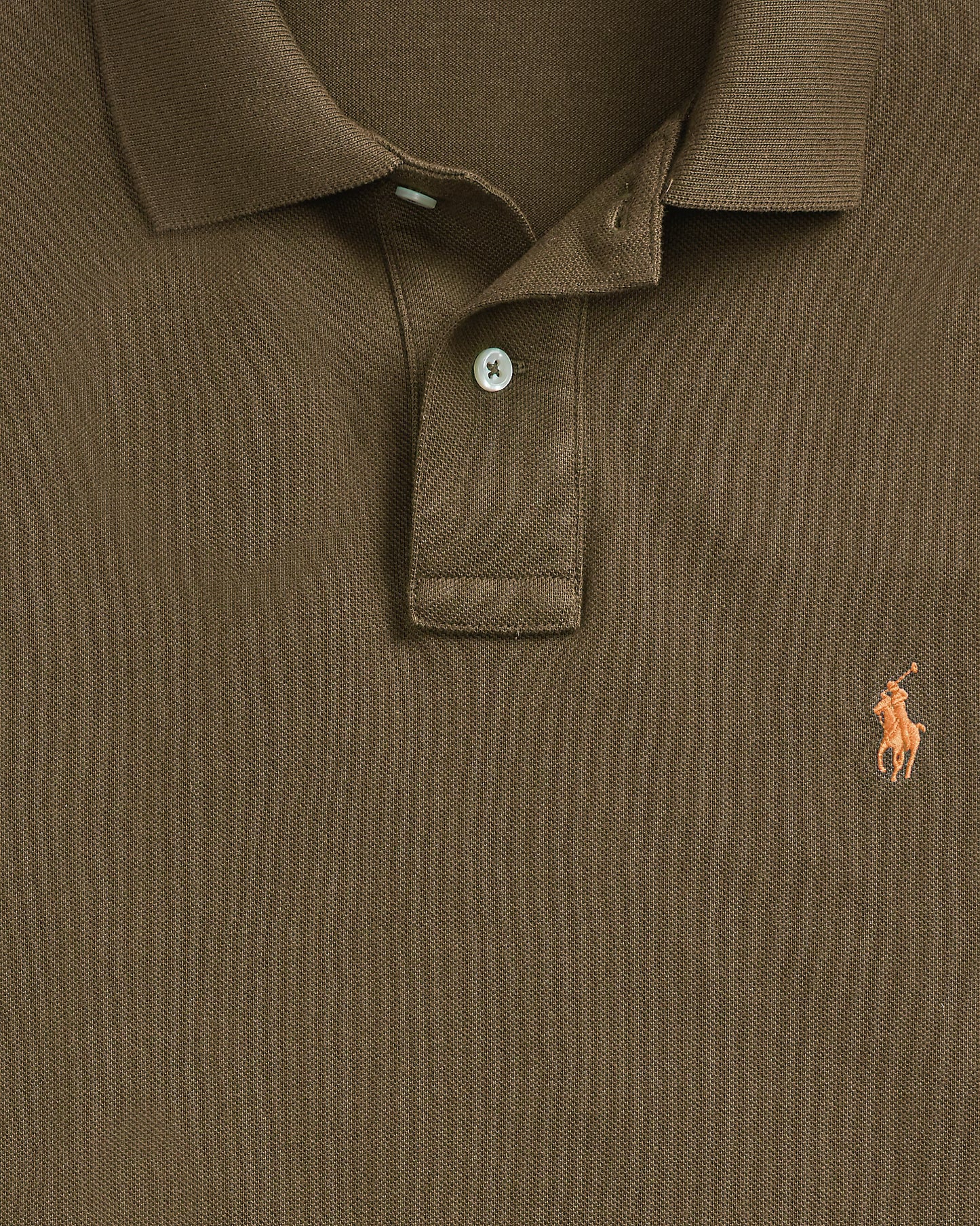 The Iconic Mesh Polo Shirt-Olive