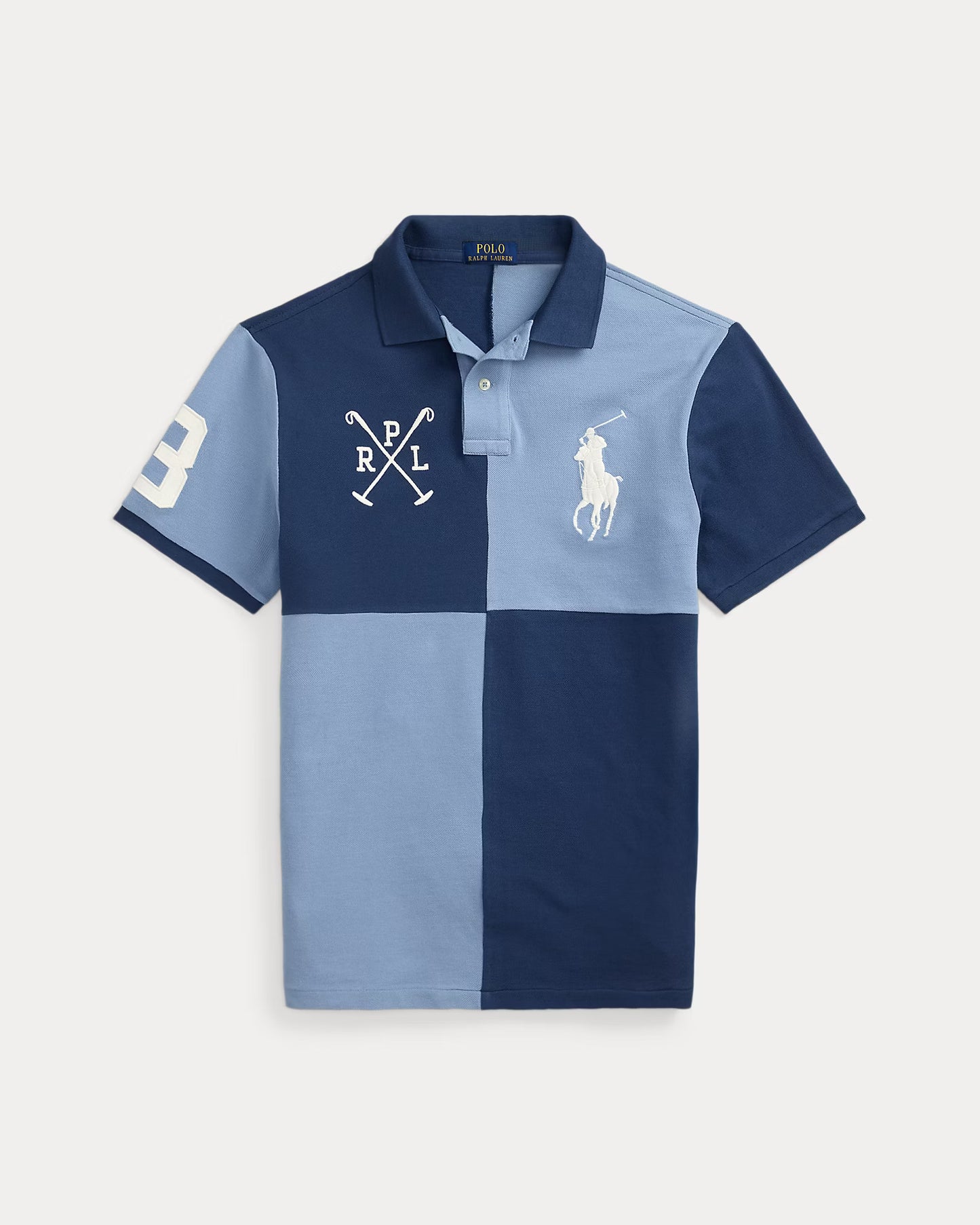 Custom Slim Fit Big Pony Mesh Polo Shirt