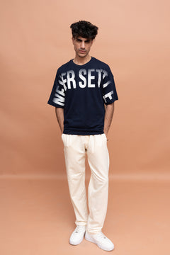 VIVE Never Settle Cotton Jersey Graphic Co-Ord Set
